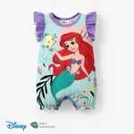 Disney Princess Ariel/Belle/Snow White 1pc Baby Girls Naia™ Floral Ruffled-Sleeve Bodysuit
 BlueGreen