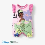 Disney Princess Ariel/Belle/Snow White 1pc Baby Girls Naia™ Floral Ruffled-Sleeve Bodysuit
 Pink