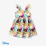 Disney Princess 1pc Toddler Girls All Princess Character Print Ruffled-Sleeve with Bowknot Dress

 Multi-color