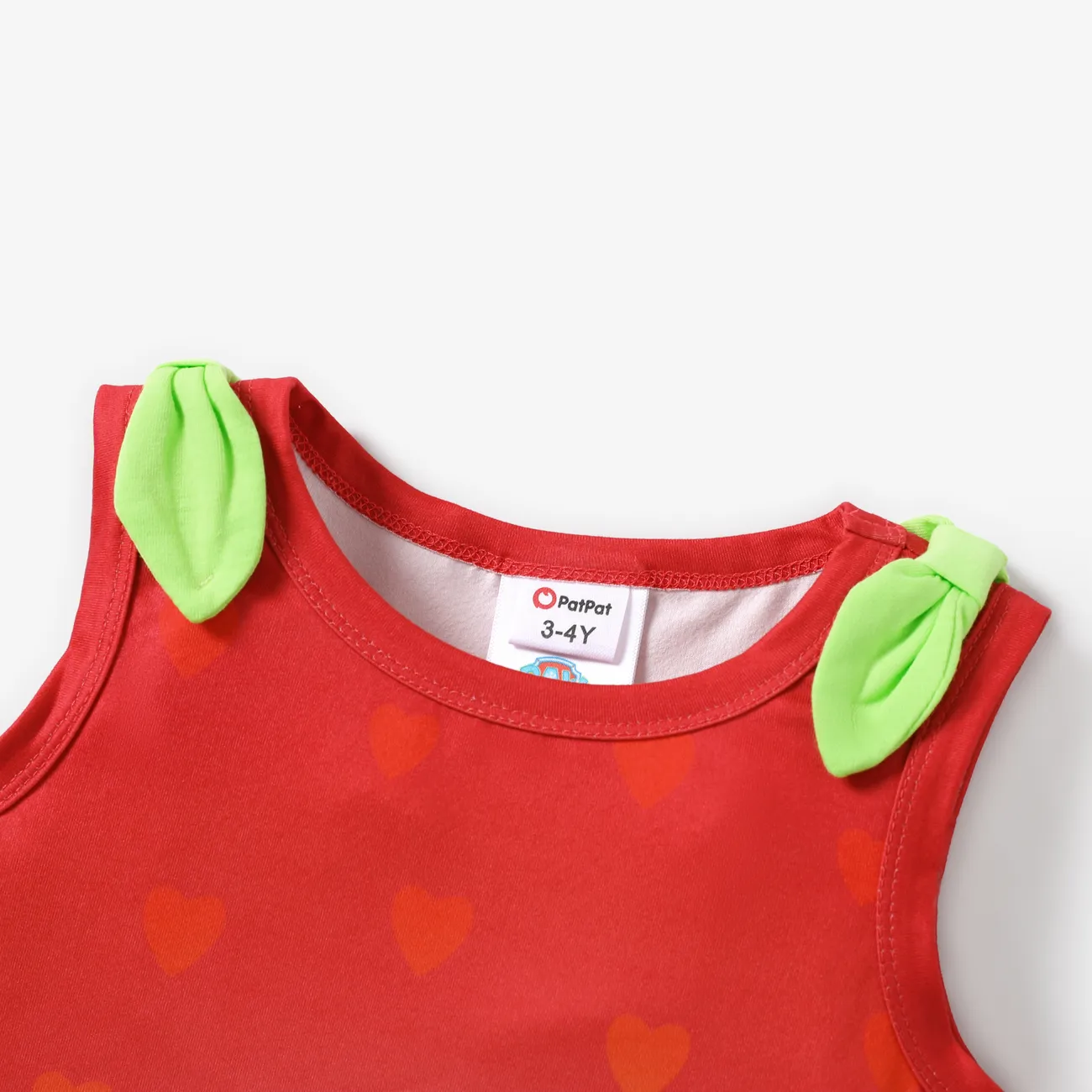 Helfer auf vier Pfoten Ostern Kleinkinder Mädchen Hypertaktil Kindlich Erdbeere Kleider rot big image 1