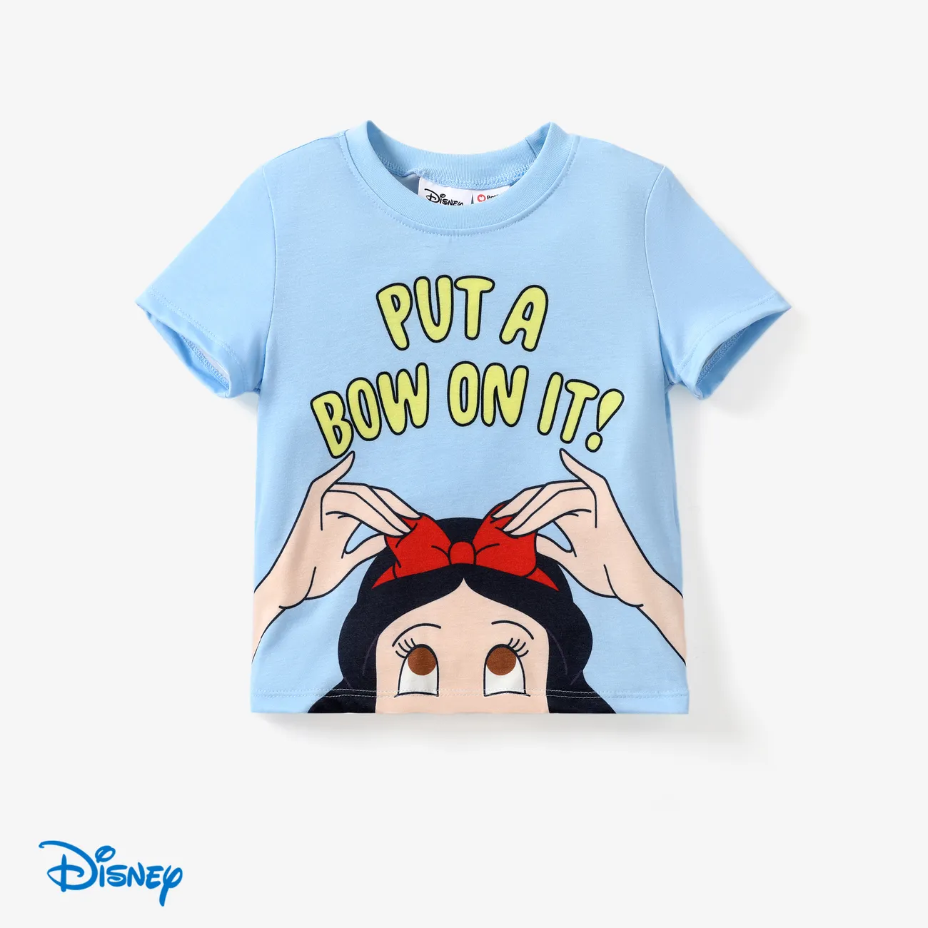 Disney Princess Niño pequeño Chica Infantil Manga corta Camiseta Azul big image 1