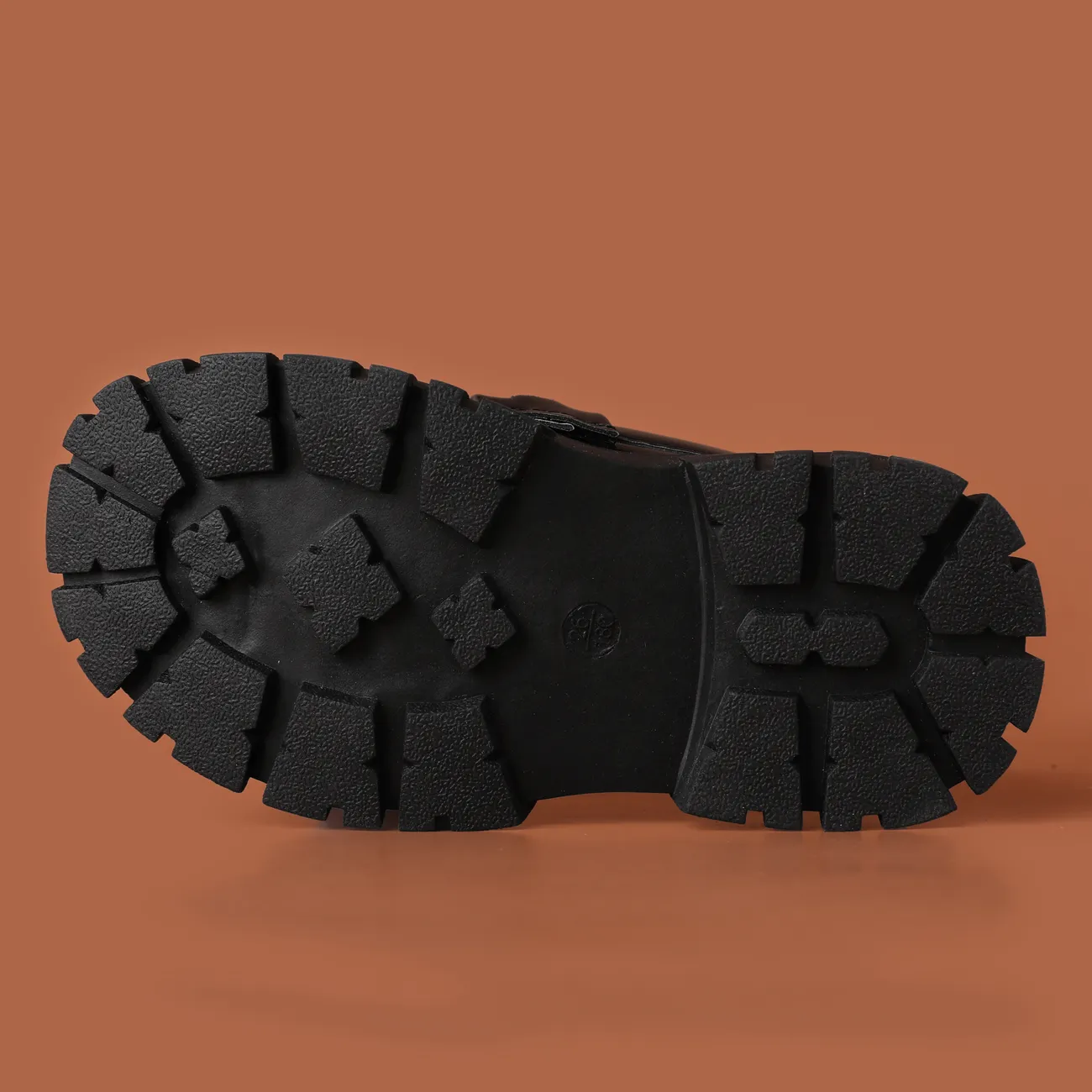 Toddler/Kids Girl Casual Solid Slip-on Leather Shoes Black big image 1