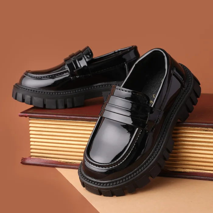 Toddler/Kids Girl Casual Solid Slip-on Leather Shoes