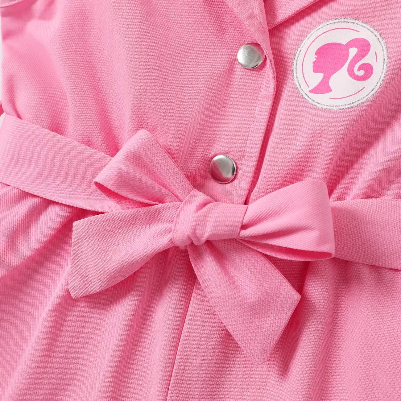 Barbie 2 Stück Mädchen Revers Süß Baby-Overalls rosa big image 1