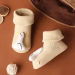 Bebê / criança menina / menino bonito desenhos animados anti-derrapante meias de chão Cor de Caqui