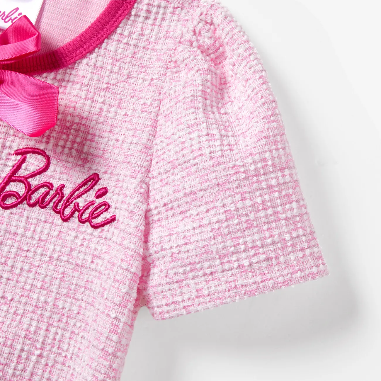 Barbie 母親節 短袖 連衣裙 媽咪寶寶裝 粉色 big image 1