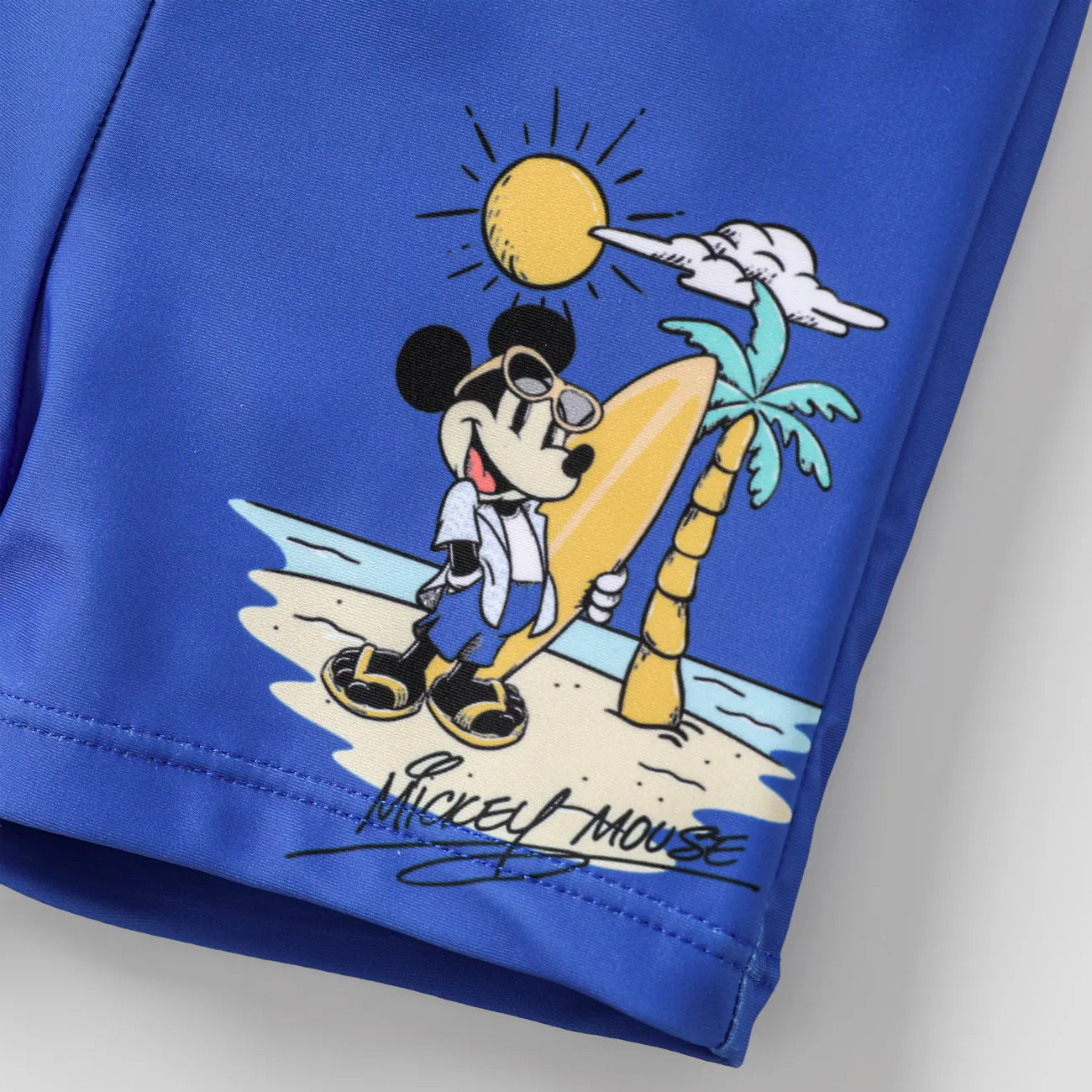 Disney Mickey and Friends عيد القيامة قطعتان للجنسين سحّاب طفولي ملابس سباحة أزرق big image 1
