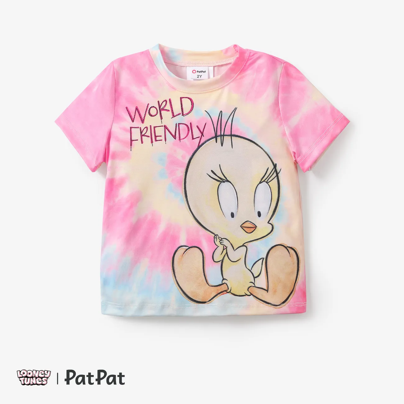 Looney Tunes 1pc Toddler Boys/Girls  Character Tie-Dye Print T-shirt
 Roseo big image 1