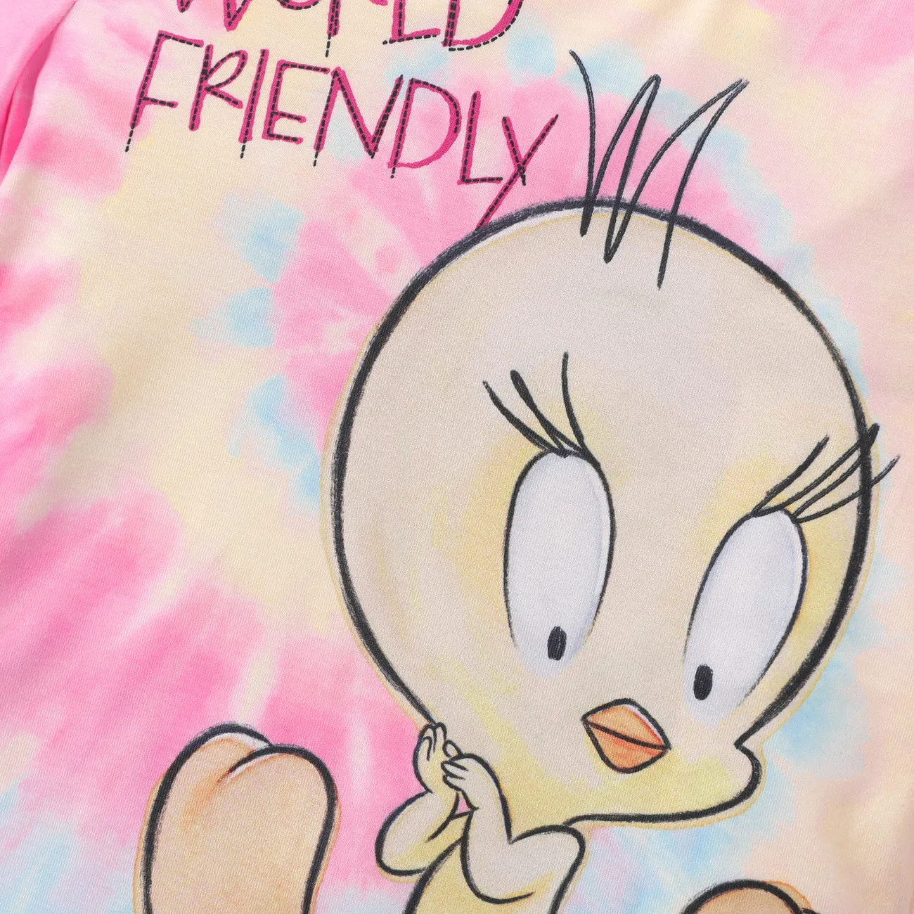 Looney Tunes Niño pequeño Unisex Infantil Manga corta Camiseta Roseo big image 1