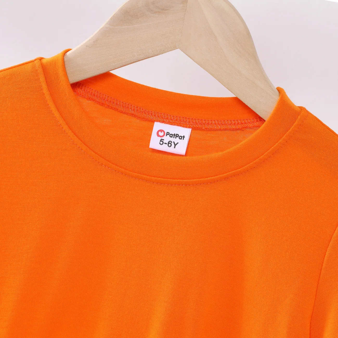 Kinder Mädchen Kordelzug Unifarben Kleider orange big image 1