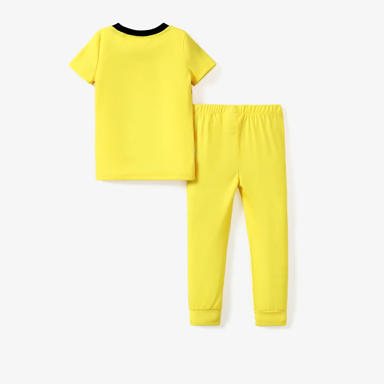 PAW Patrol 2pcs Toddler Boys/Girls Character Print Tight-fitting Pajamas
 Yellow big image 1