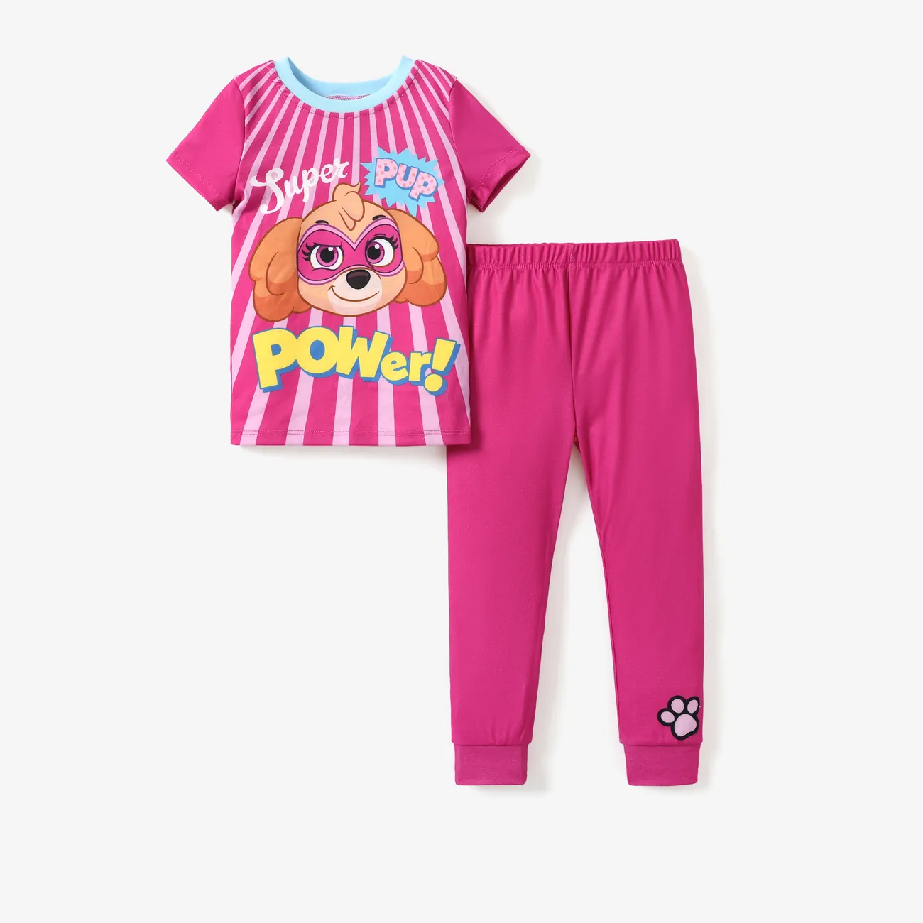 PAW Patrol 2pcs Kleinkind Jungen/Mädchen Charakterdruck Eng anliegender Pyjama
 rosa big image 1