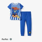 PAW Patrol 2pcs Toddler Meninos / Meninas Personagem Print Tight-fitting Pijamas
 Azul