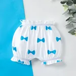  Toddler Boy Cute Striped Underwear with Lace Trim  White