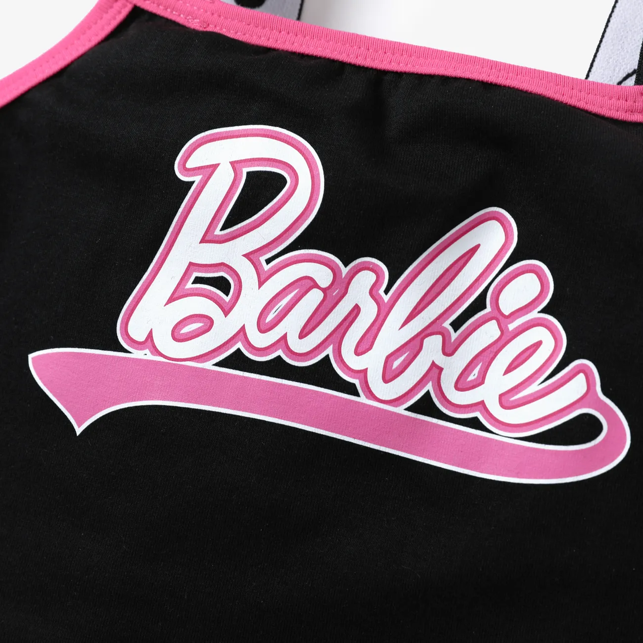 Barbie 2pcs Toddler/Kids Girls Alphabet  Print Tank Top with Short Set

 PINK-1 big image 1