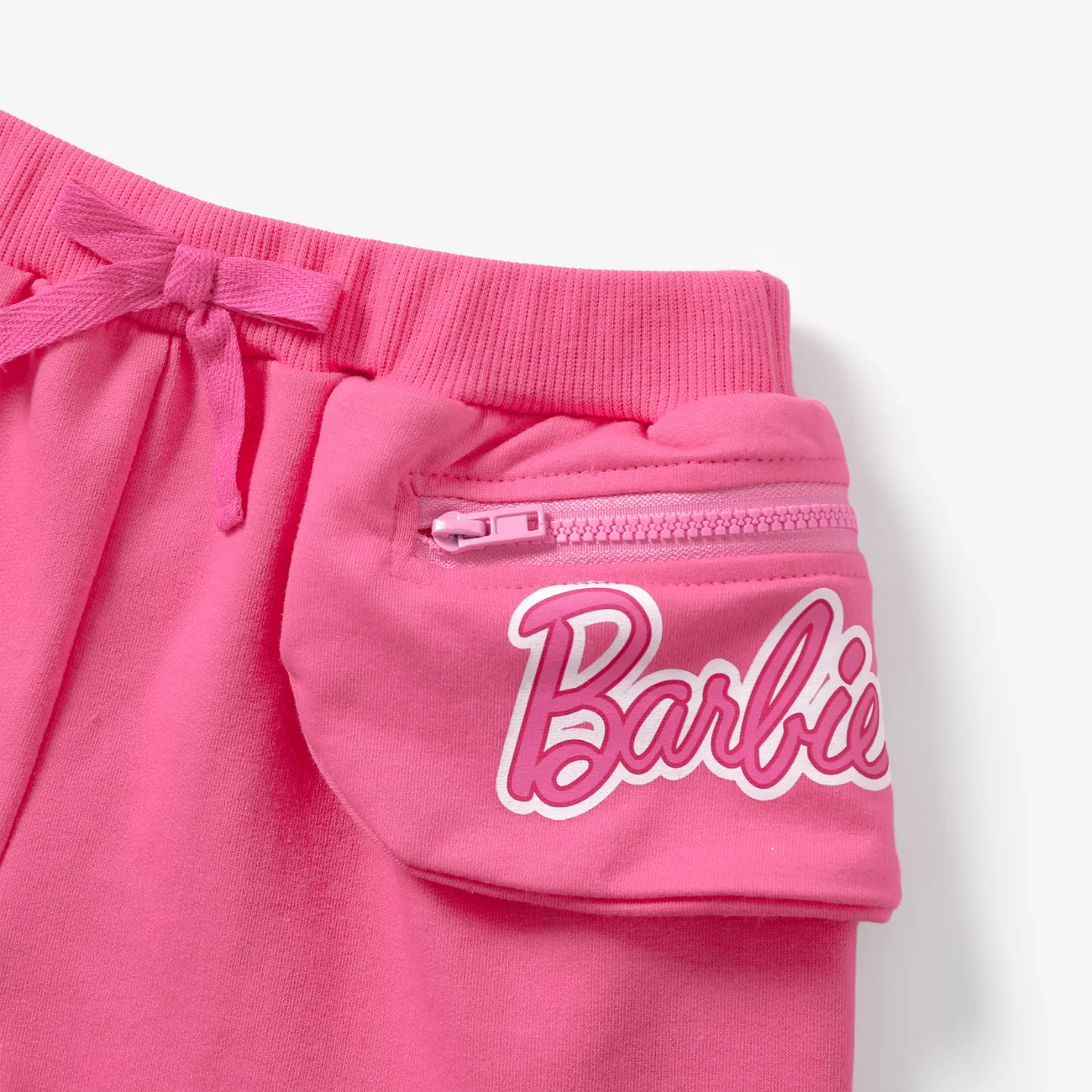 Barbie 2 unidades Chica Bolsillo de parche Informal Conjuntos rosado big image 1