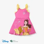 Disney Mickey and Friends 1pc Toddler Girls Naia™ Ruffled-Sleeve Character Print Floral/Strawberry/Heart-shaped Dress
 Pink