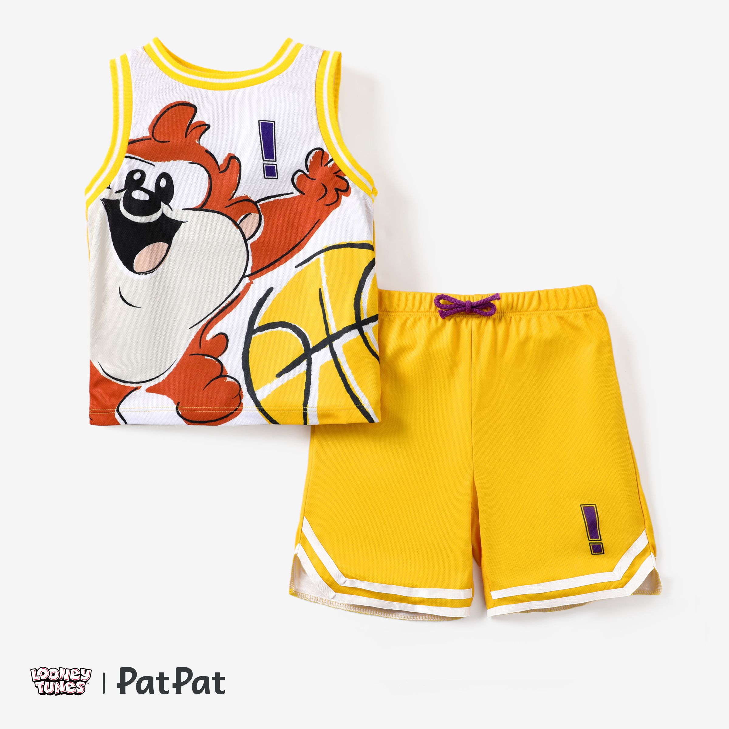 Looney Tunes 2pcs Toddler Girls Sporty Character Print Tank Top&Shorts Set