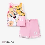 Looney Tunes 2pcs Toddler Girls Sporty Character Print Tank Top&Shorts Set

 Pink