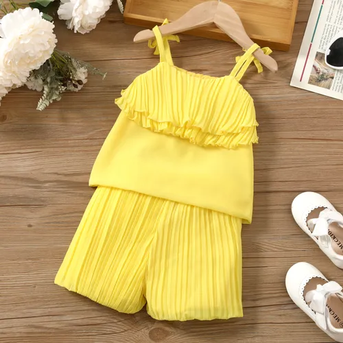 2pcs Baby Girl Summer Butterfly Sweet Pleated Dresses Set 
