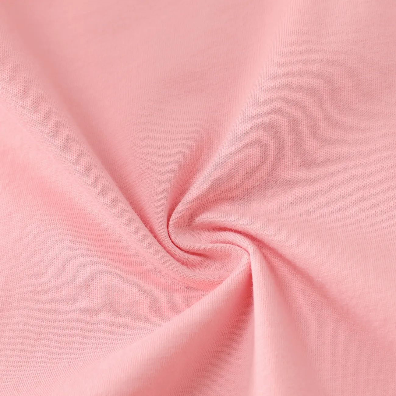 Ensemble camisole à sangle suspendue en coton pour fille - Sous-vêtements de couleur unie basique Rose big image 1