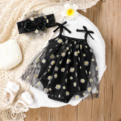 Little Daisy 2pcs Robes de bébé fille dans un style doux, en 100% Polyester