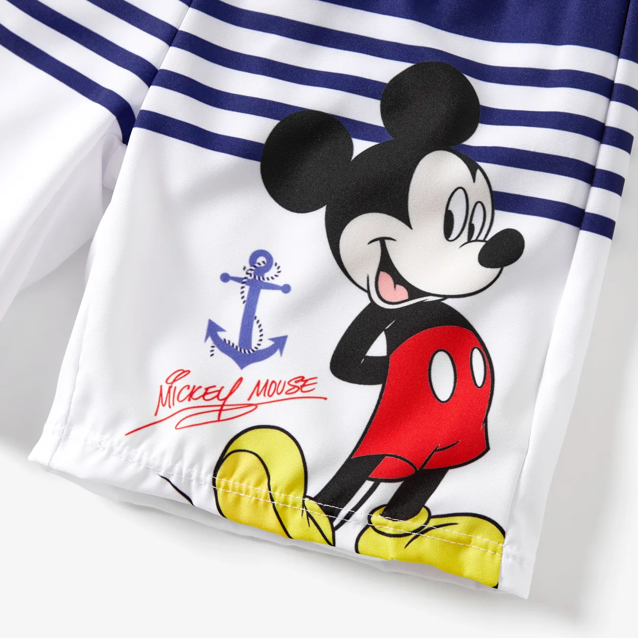 Disney Mickey and Friends للجنسين حافة كشكشة طفولي ملابس سباحة أزرق غامق big image 1