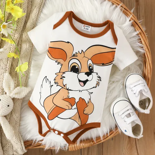 Baby Boy Cute Rabbit Printed Romper 