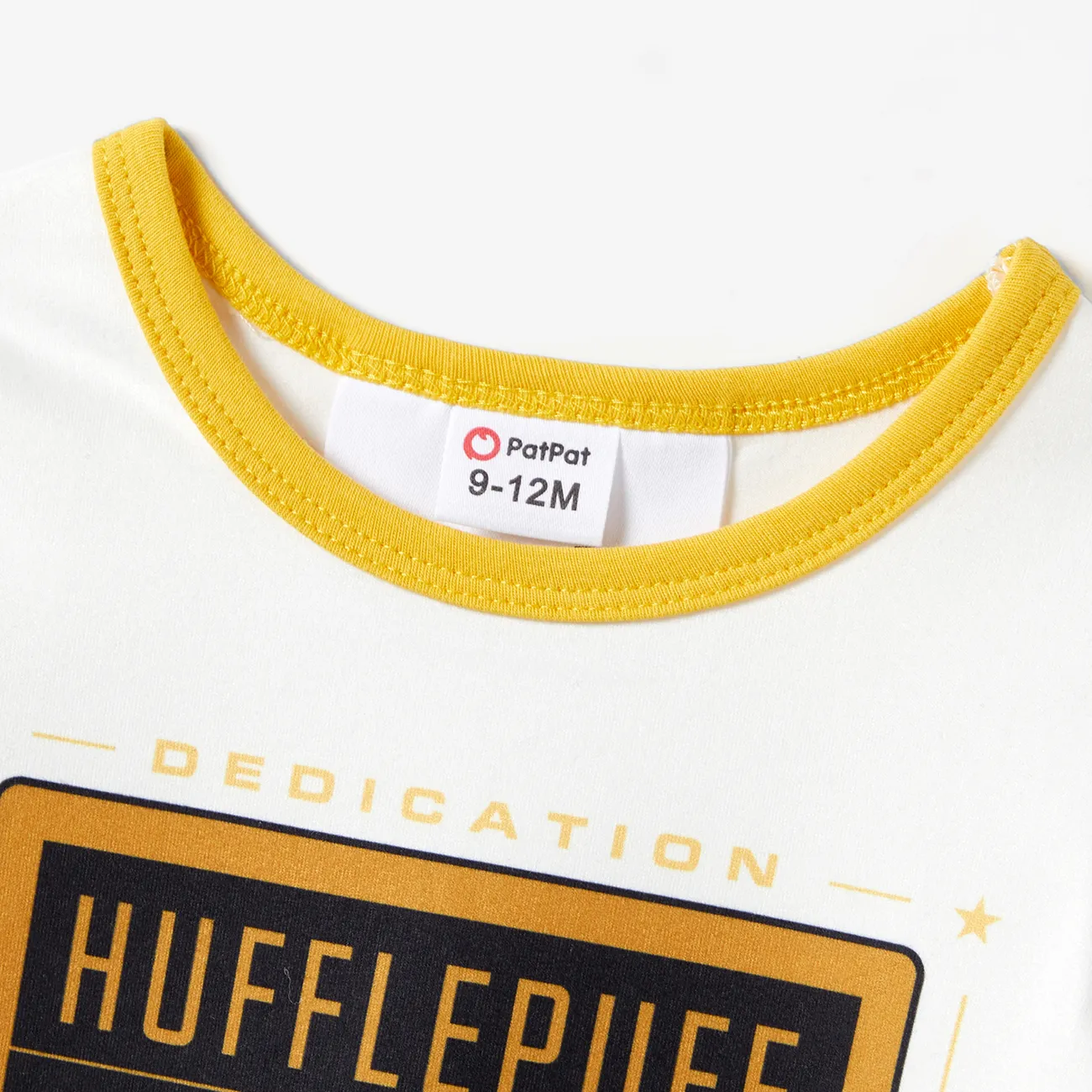 Harry Potter Family Matching Boy/Girl Character Print Hufflepuff T-shirt/Dress  Multi-color big image 1