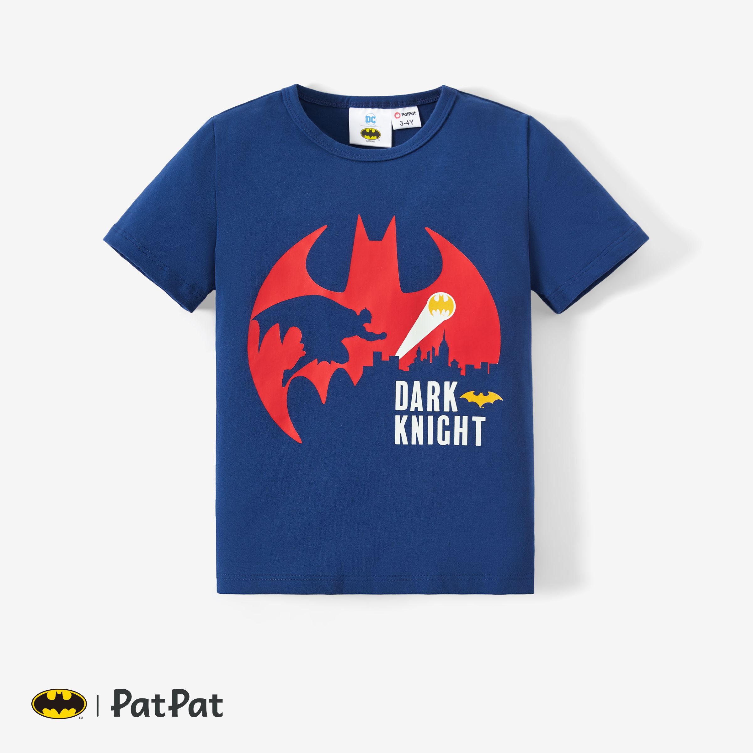 Justice League Daddy and Me Cotton Batman Logo Sporty Jumpsuit/T-Shirt