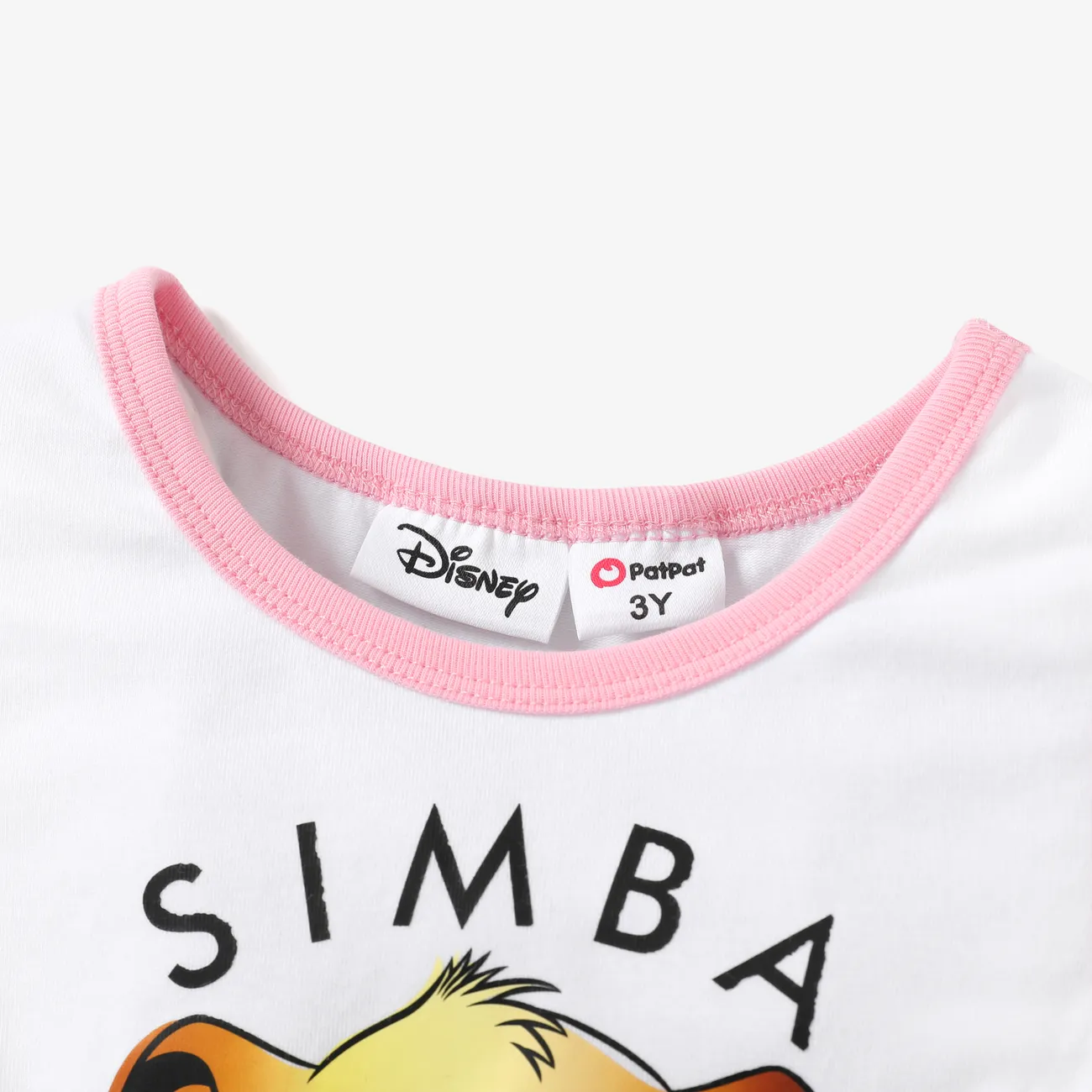 Disney Lion King Simba 1pc Toddler Girls Zebra/ Leopard Print Tank Dress Pink big image 1