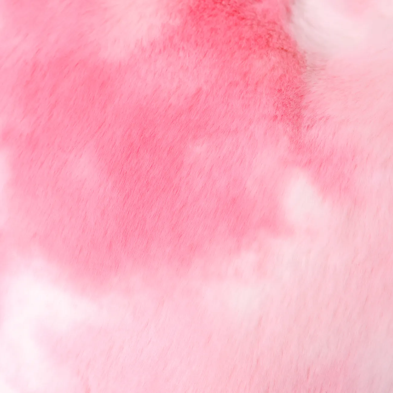 Bolso bandolera de felpa colorido en forma de corazón de moda para niños pequeños / niños con correa de cadena Rosado big image 1