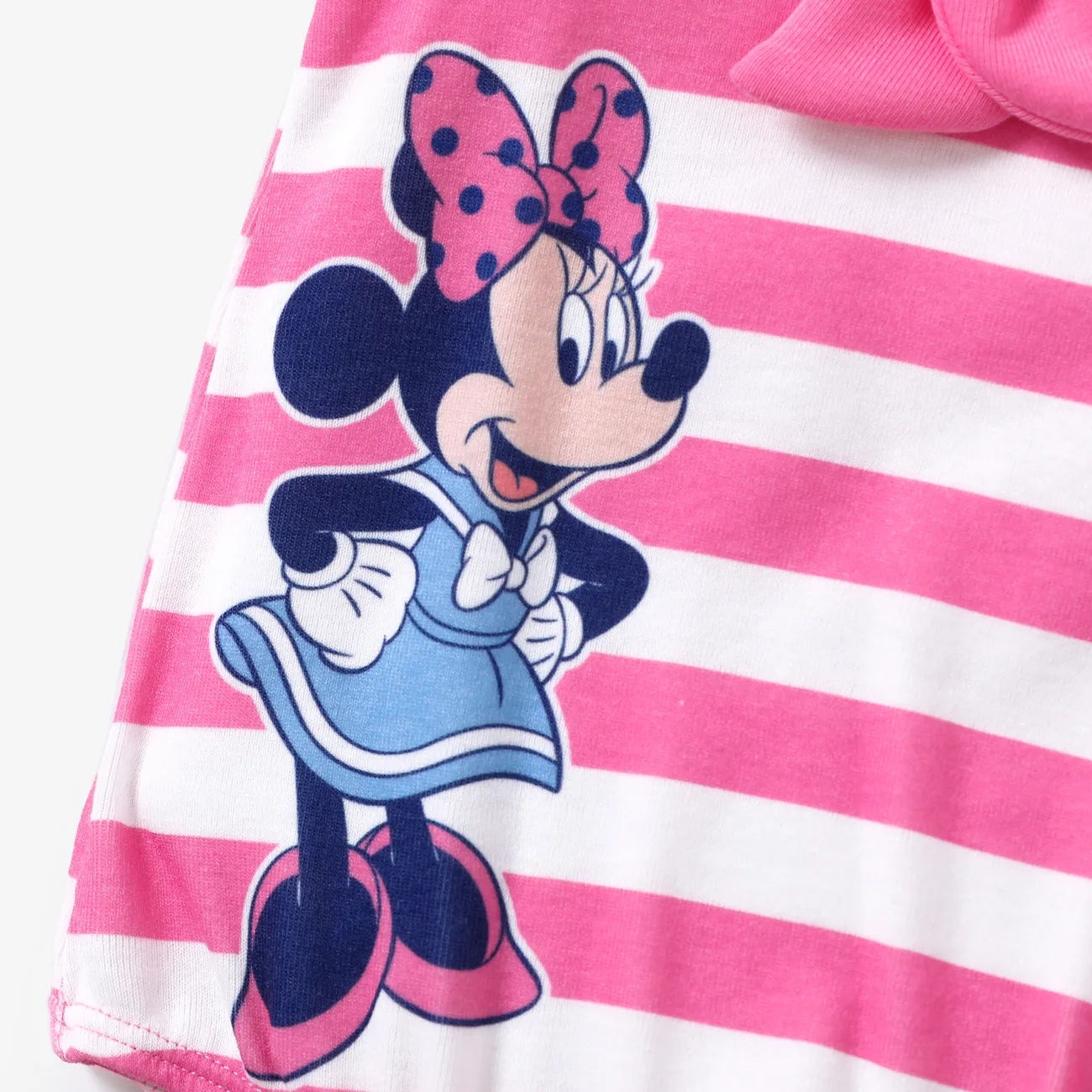 Disney Mickey and Friends Bebé Unissexo Peça dois em um Infantil Sem mangas Macacão curto Rosa big image 1
