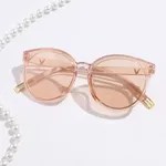 Toddler/kids Girl/Boy Casual Vintage Artistic Sunglasses with Soft Cloth Bag Rose Gold