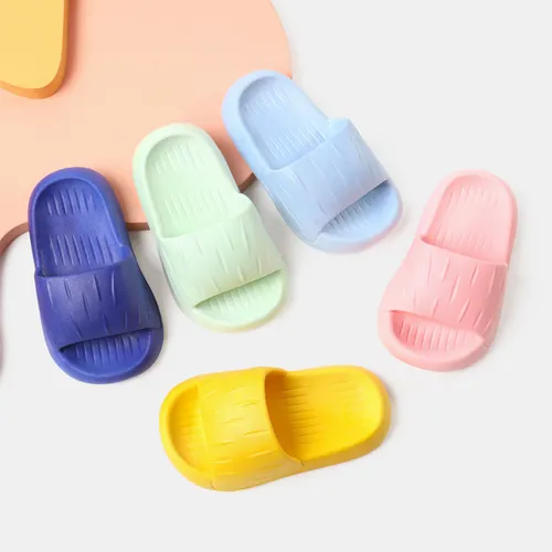 Kids Girl/Boy Solid PVC Water Shoes Slippers