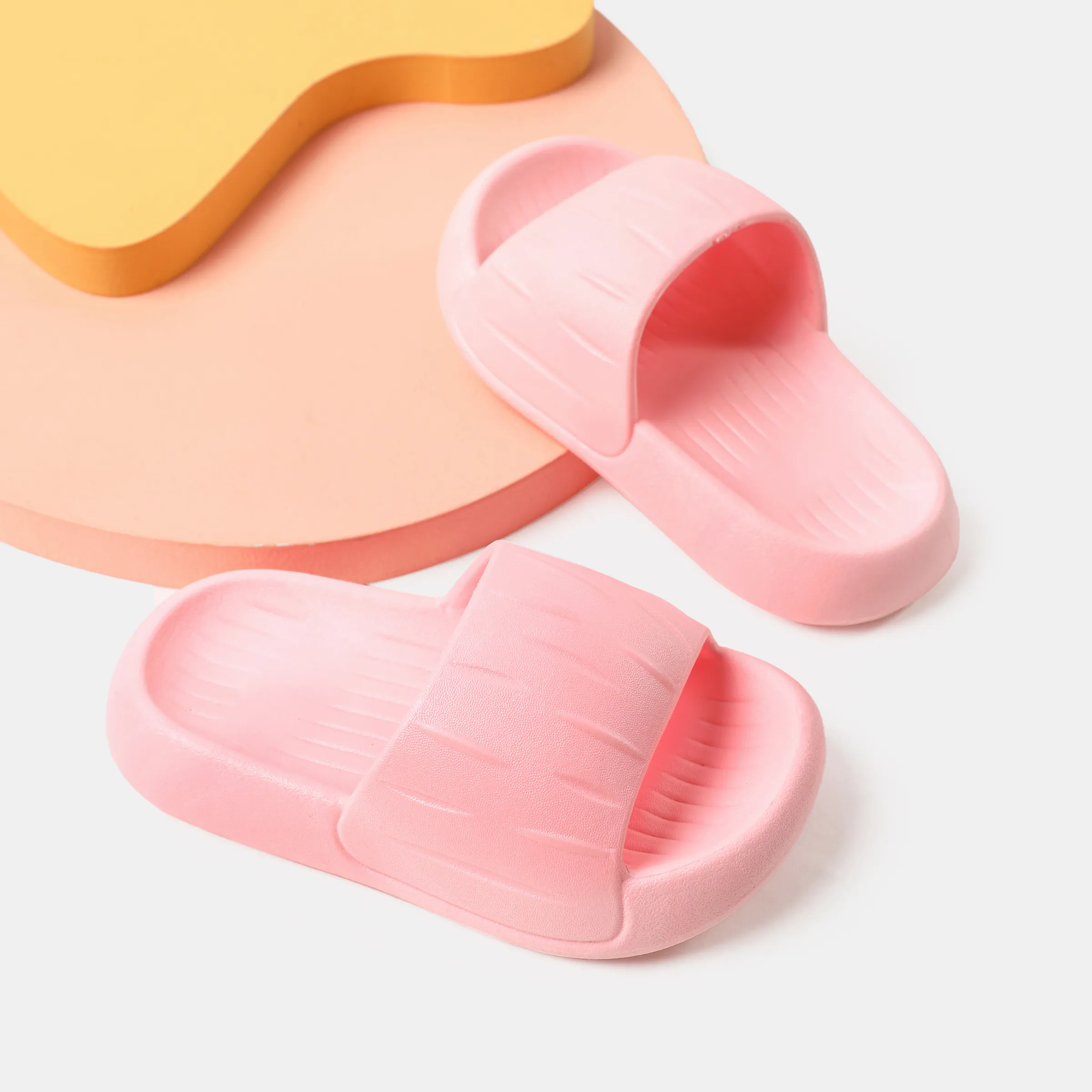 Enfants Unisexe Basique Couleur unie Chaussons Rose