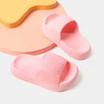 Kids Girl/Boy Solid PVC Water Shoes Slippers Pink