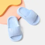 Kids Girl/Boy Solid PVC Water Shoes Slippers Blue
