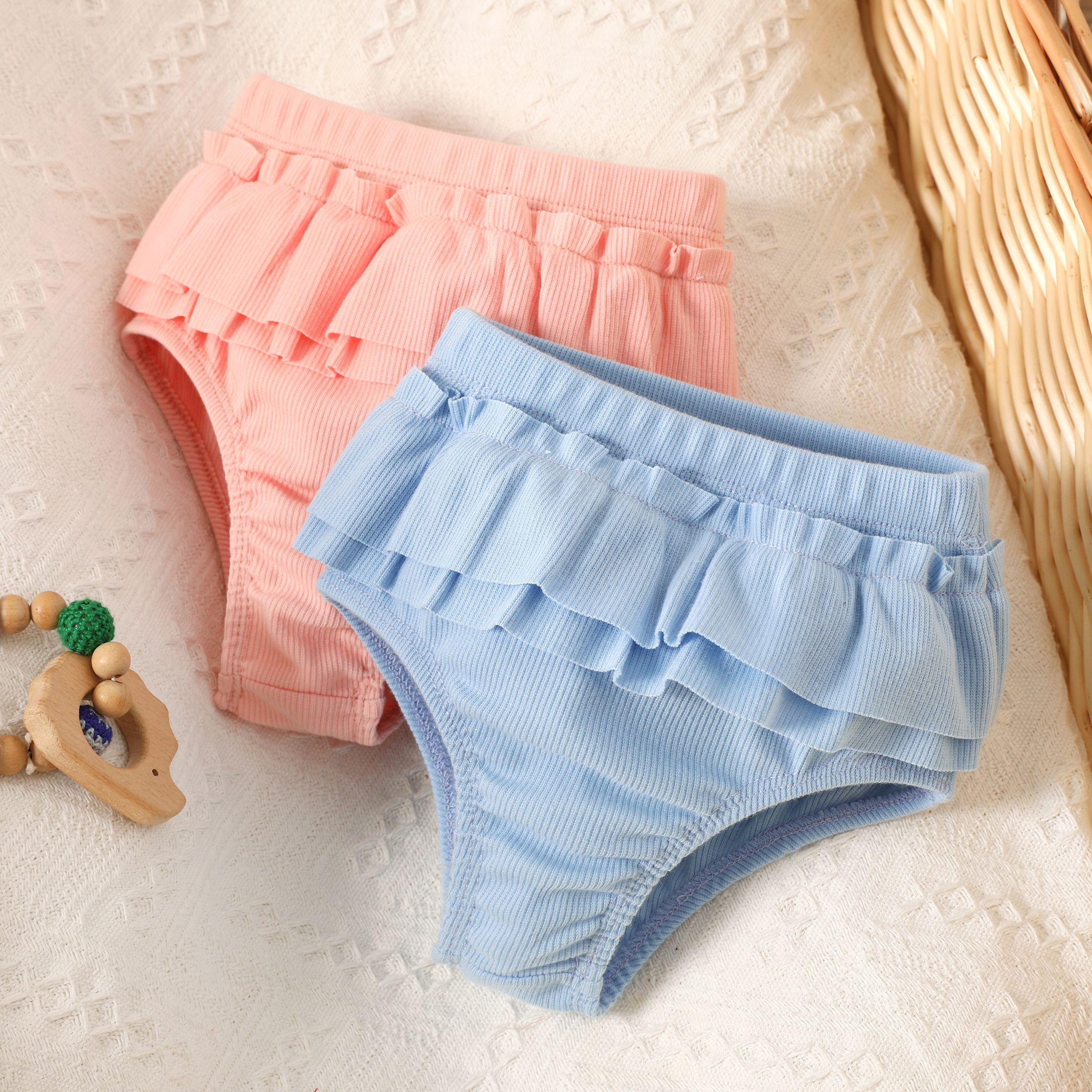 

Baby Girl Sweet Ruffle Baby Shorts