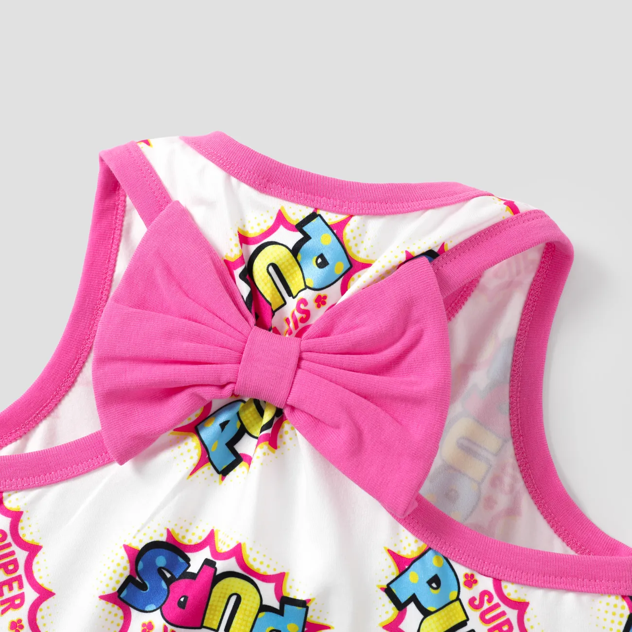 Paw Patrol Skye 1pc Toddler Girls Heart-Shaped Character Print Sleeveless Dress PINK-1 big image 1