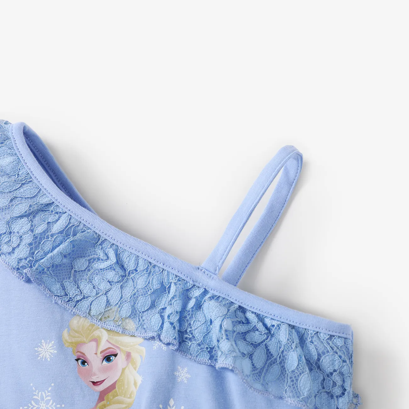 Disney Die Eiskönigin Kleinkinder Mädchen Abgeschrägte Front Süß Kleider blau big image 1