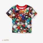 Hary Potter 1pc Toddler Boys Character All-over Print Sporty T-shirt/Tank Top/Shorts Scarlet
