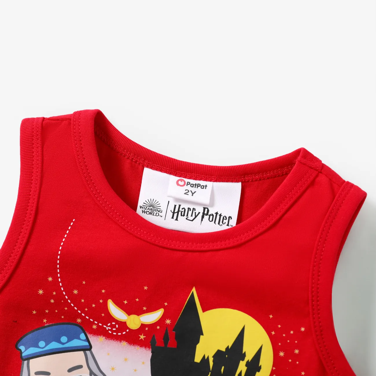 Hary Potter 1pc Toddler Boys Character All-over Print Sporty T-shirt/Tank Top/Shorts Red big image 1
