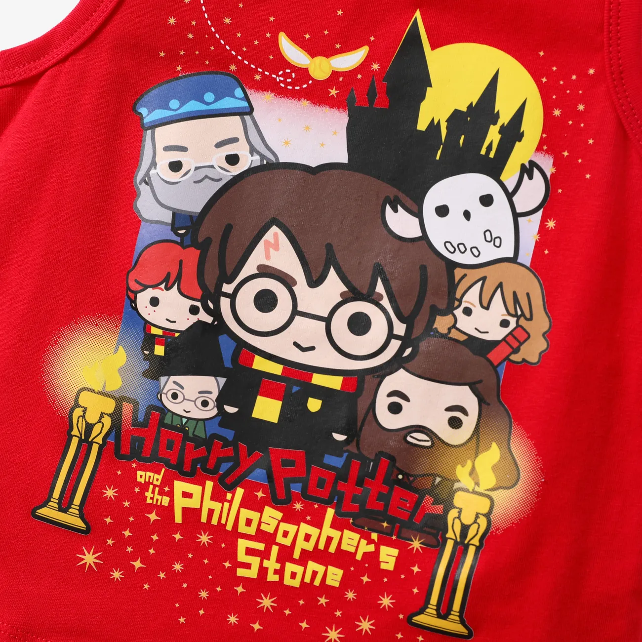 Harry Potter Niño pequeño Chico Infantil conjuntos de camiseta Rojo big image 1