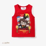 Hary Potter 1pc Toddler Boys Character All-over Print Sporty T-shirt/Tank Top/Shorts Red