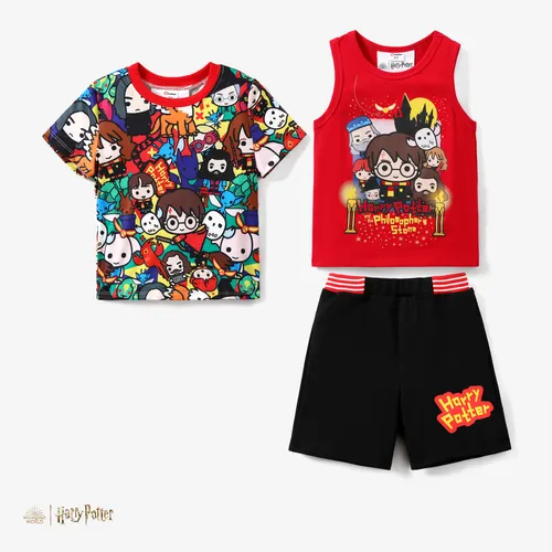 Hary Potter 1pc Toddler Boys Character All-Over Print Camiseta deportiva / camiseta sin mangas / pantalones cortos