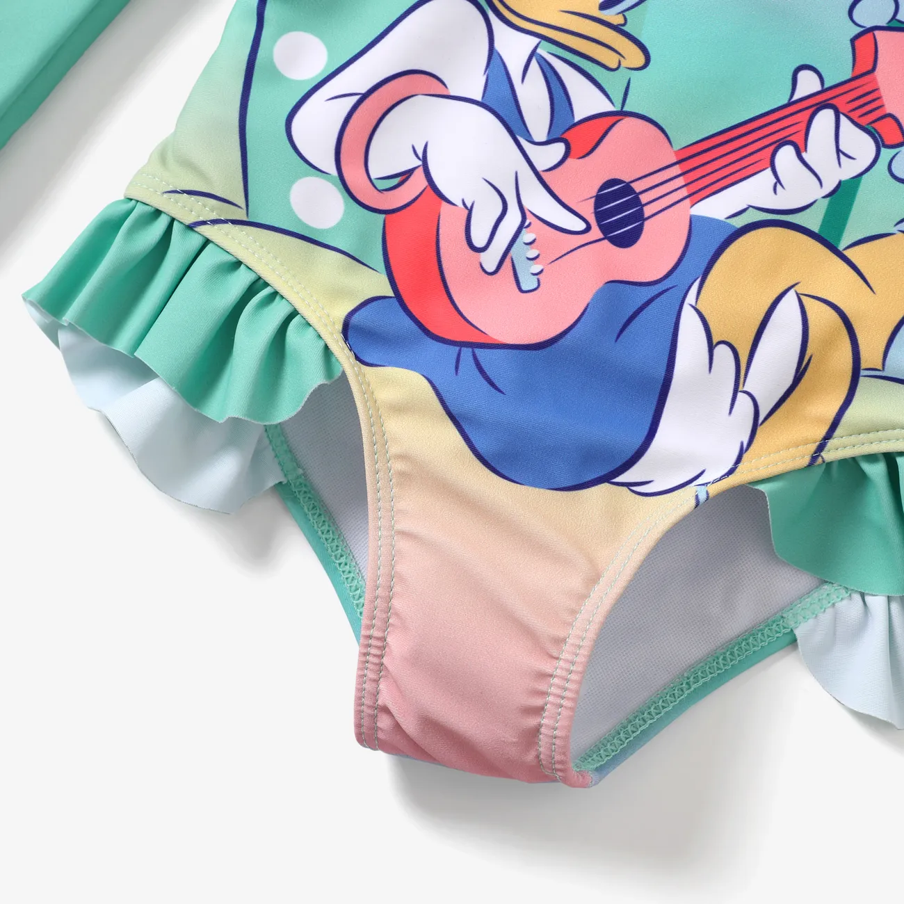 Disney Mickey and Friends Fille Bord à volants Enfantin Maillots be bain Turquoise big image 1