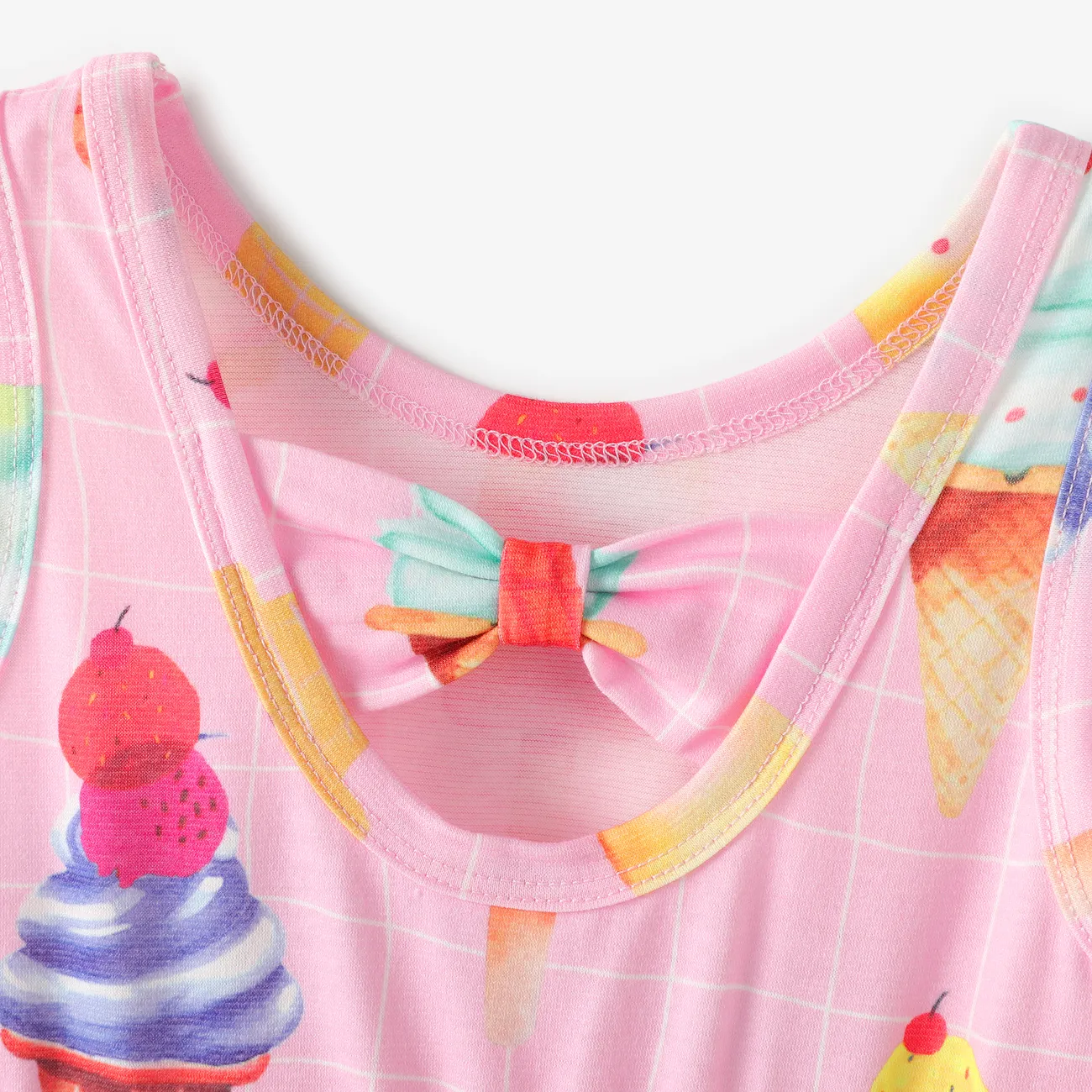 2 pièces Enfant en bas âge Fille Hypersensible Enfantin Pyjamas multicolore big image 1