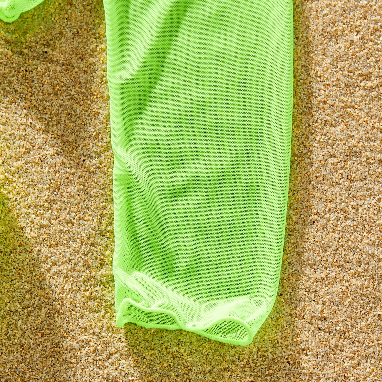 3 Stück Kinder Mädchen Unifarben Badeanzüge grün big image 1