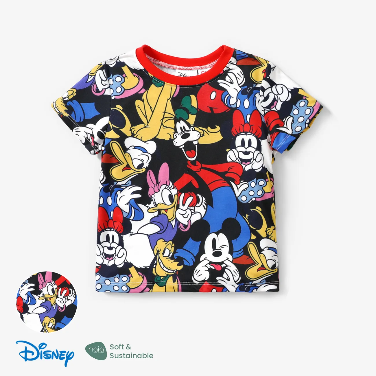 Disney Mickey and Friends للجنسين طفولي أطقم أسود big image 1